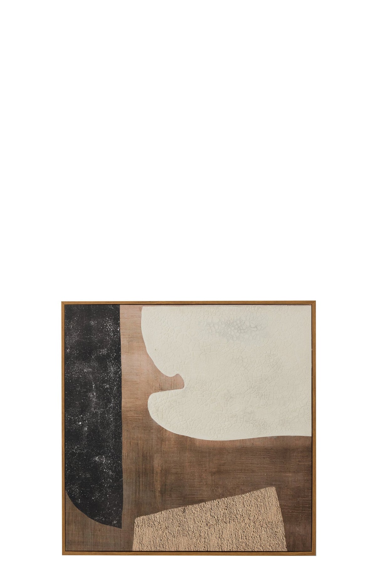 J-Line Kader Vlekken Canvas/Hout Mix