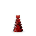 Kandelaar 'jet' rood h13 d8 cm