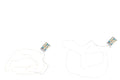 J-Line slinger Draad 20l - goud/zilver - warm wit - 2 stuks - LED