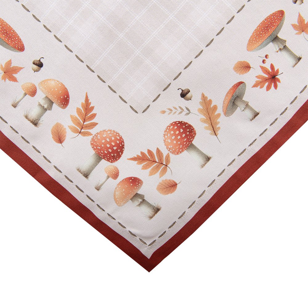 Tafelkleed 100x100 cm Beige Katoen