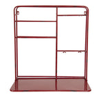 Wandrek 59x33x63 cm Rood IJzer Flessenrek