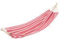 J-Line Hangmat Strepen Katoen/Polyester Roze/Wit