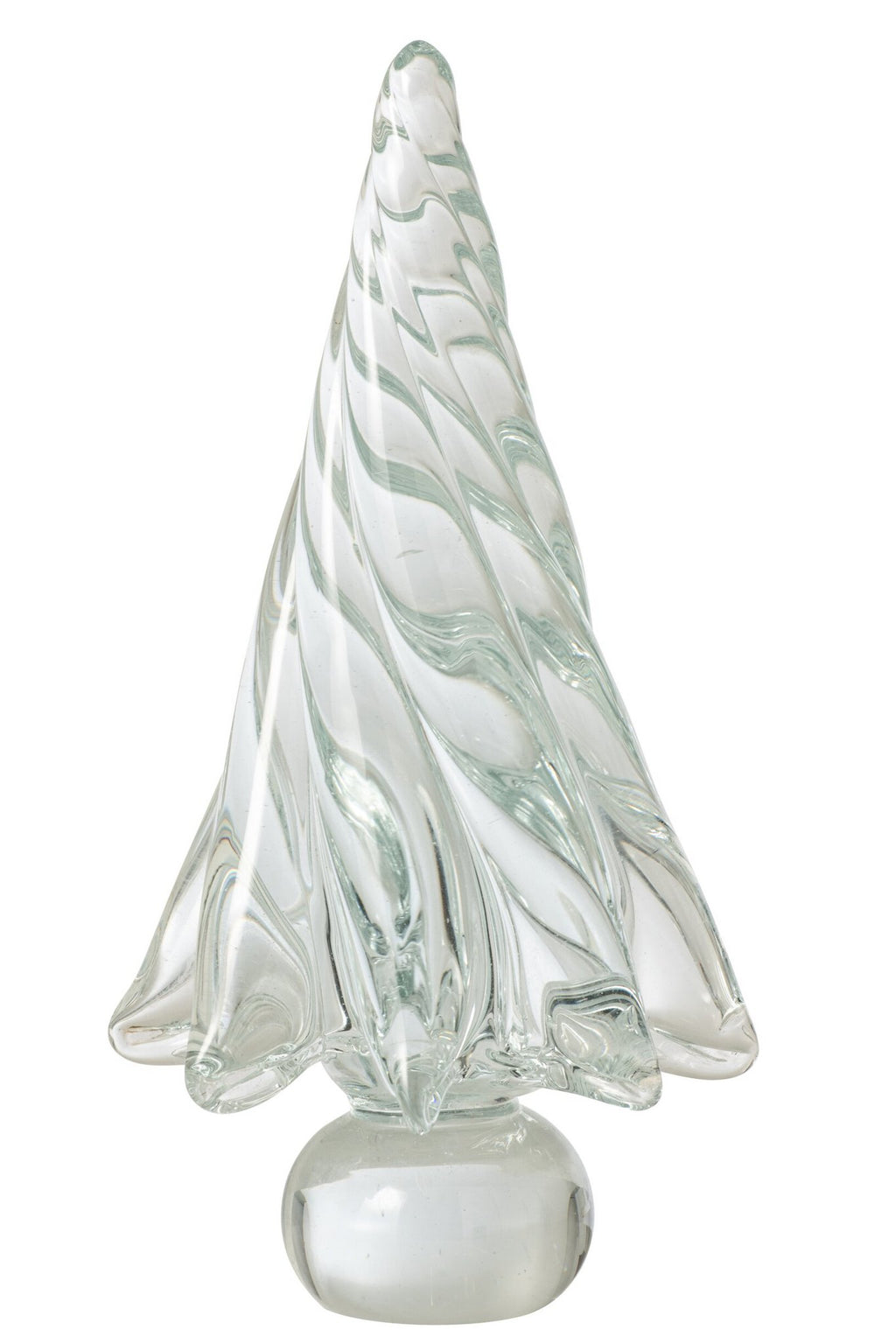 J-Line decoratie Kerstboom - glas - transparant