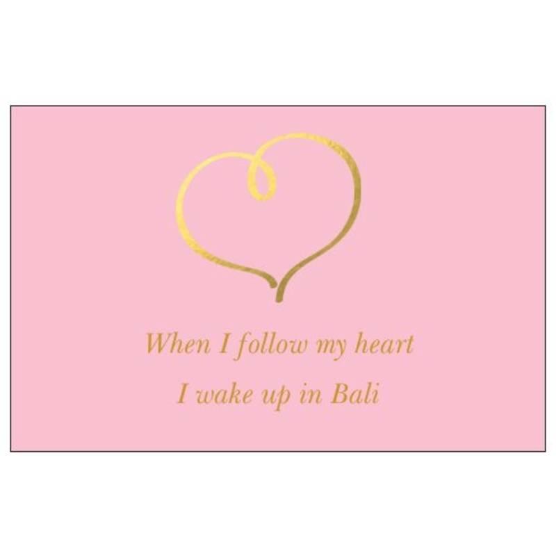 Set mini kaartjes Follow my heart