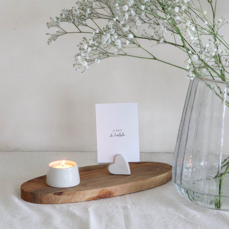 Leeff Card Holder Claire with card - Jij bent de liefste