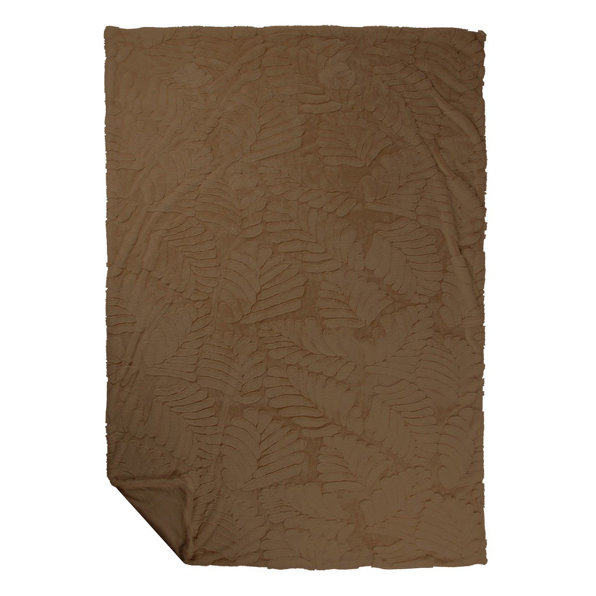Plaid Bladeren Taupe 140x200cm