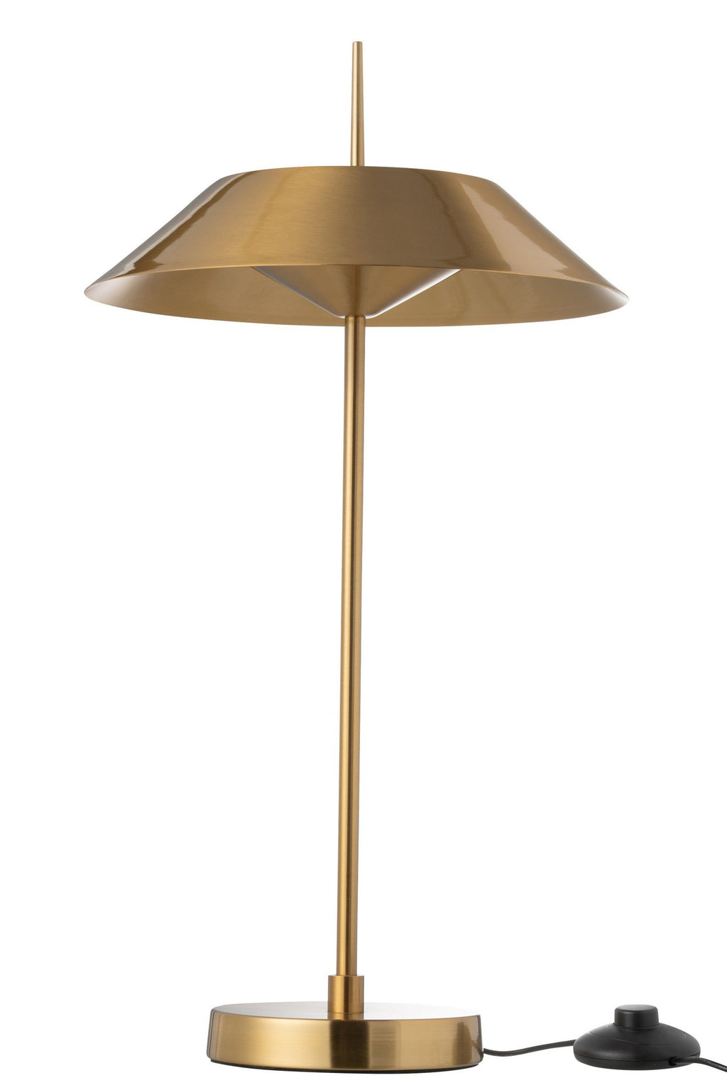 J-Line tafellamp - metaal - goud - LED lichtjes
