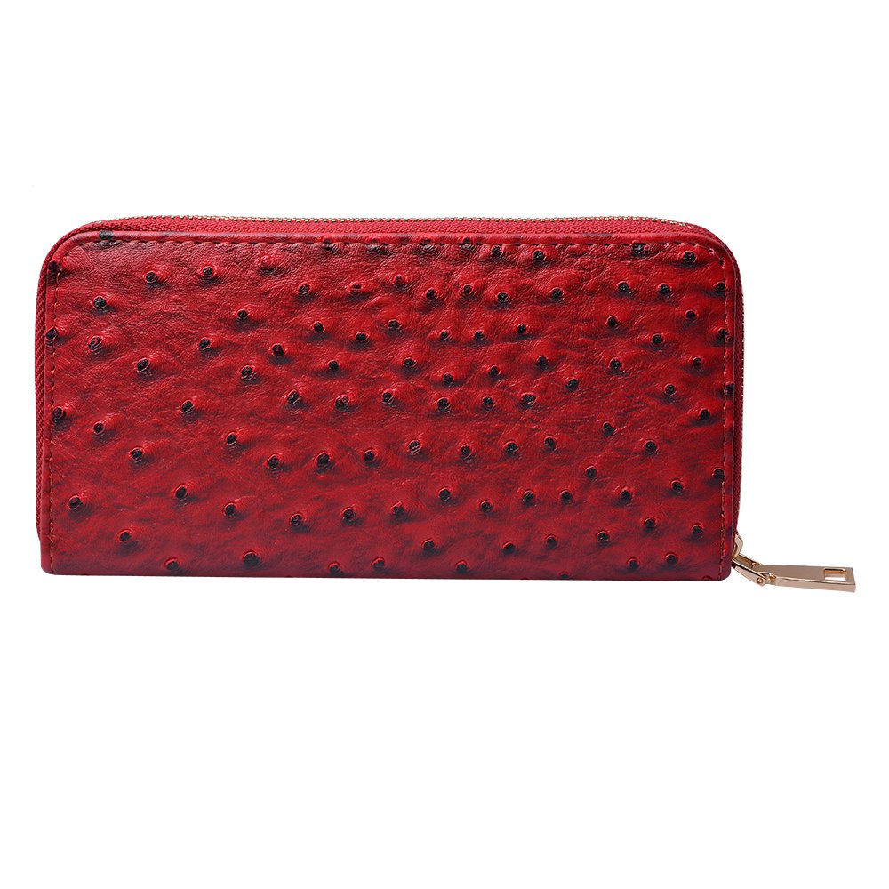 Portemonnee 19x9 cm Rood Polyurethaan