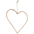 Jute hanger hart 28x28cm naturel
