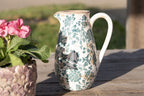 Decoratie Kan 1300 ml Groen Keramiek Bladeren Waterkan