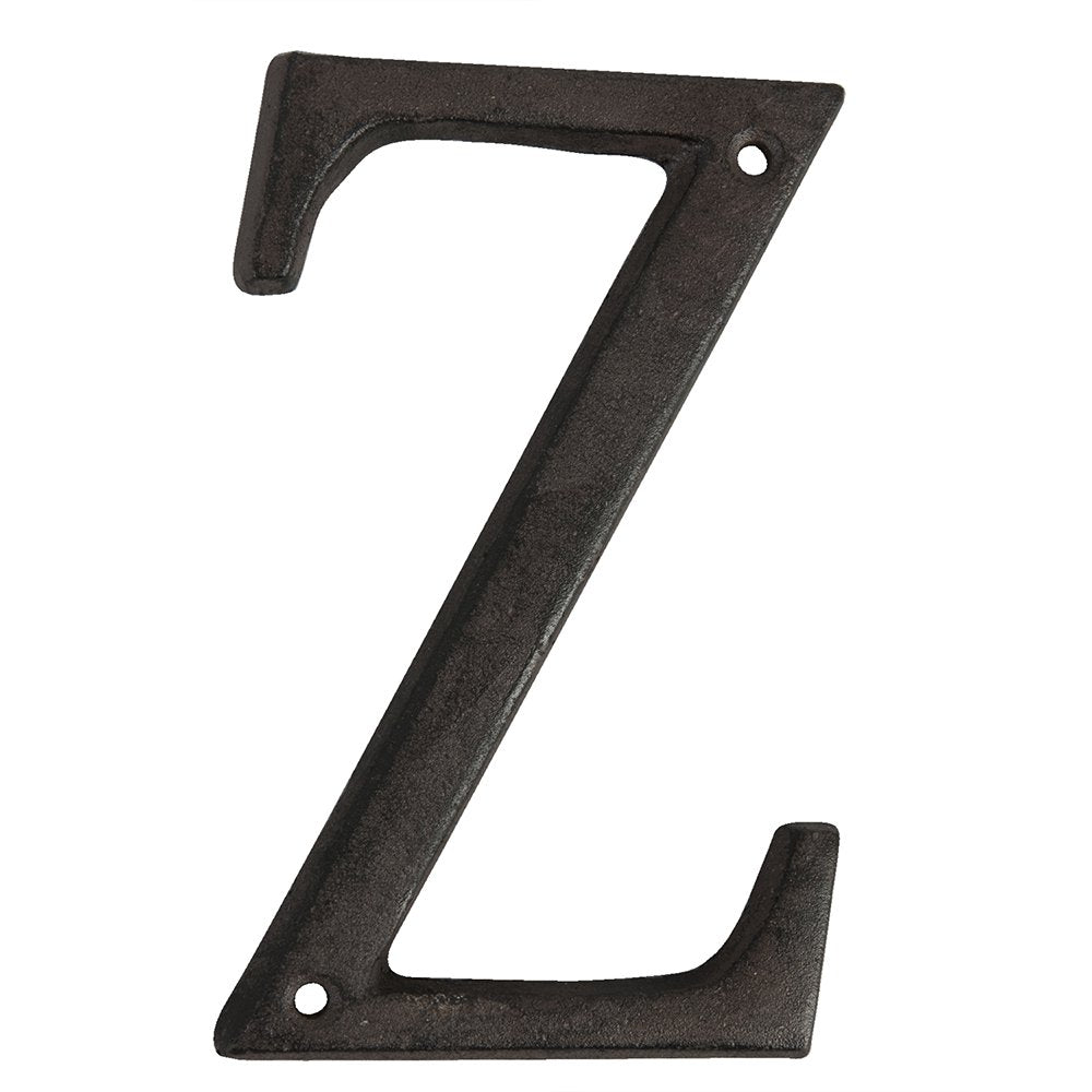 Ijzeren Letter Z 13 cm Bruin IJzer Decoratie Letters