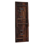Markt bartafel bruin opklapbaar