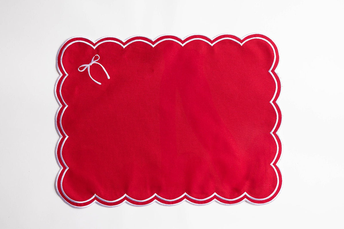 Rosie Sint-jakobsschelp Placemat met strik