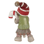 Decoratie Beeld Kind 18 cm Groen Polyresin Kerstfiguren