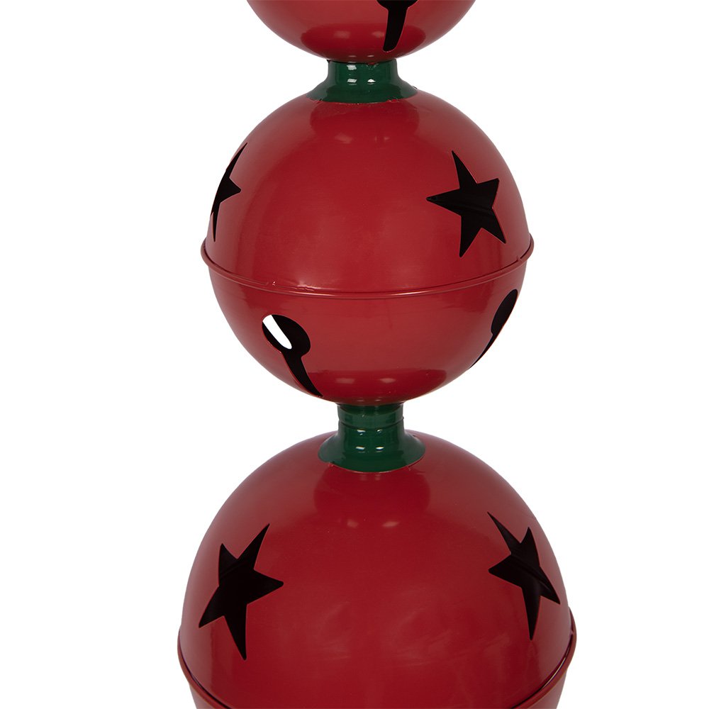 Kerstdecoratie Beeld Ø 31x193 cm Rood Groen Metaal
