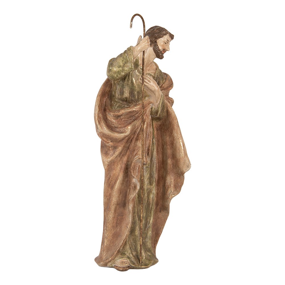 Kerstdecoratie Beeld Kerstgroep 23x12x47 cm Beige Kunststof