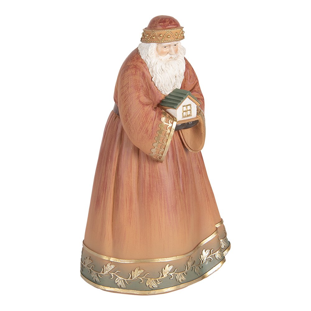 Kerstdecoratie Beeld Kerstman 17x13x27 cm Rood Kunststof