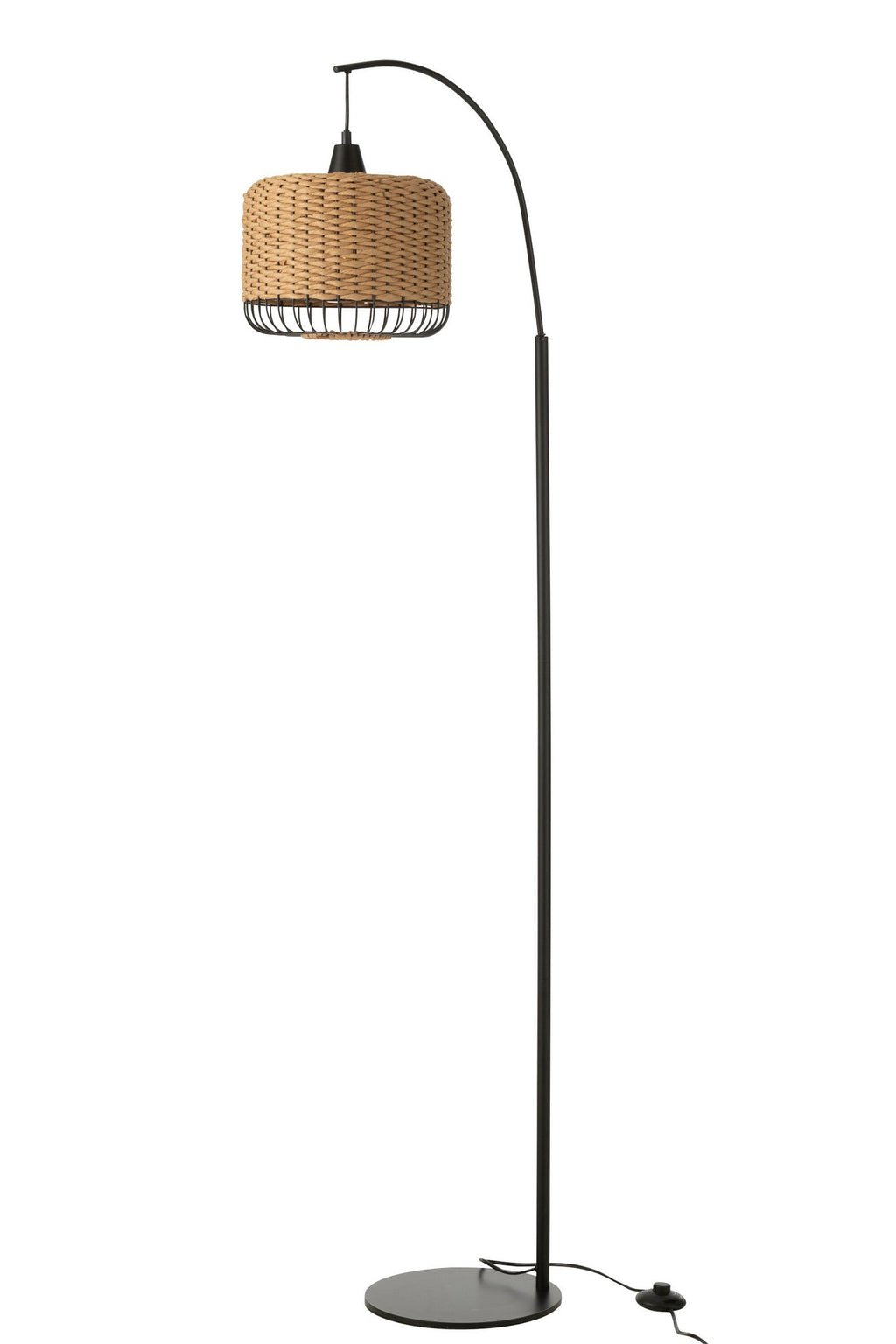 J-Line Staanlamp Lanterne Metaal Naturel