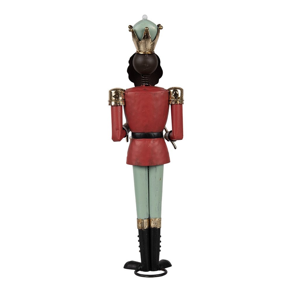 Kerstdecoratie Notenkraker 37 cm Rood Groen Metaal