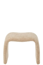 J-Line kruk N shape - textiel - beige
