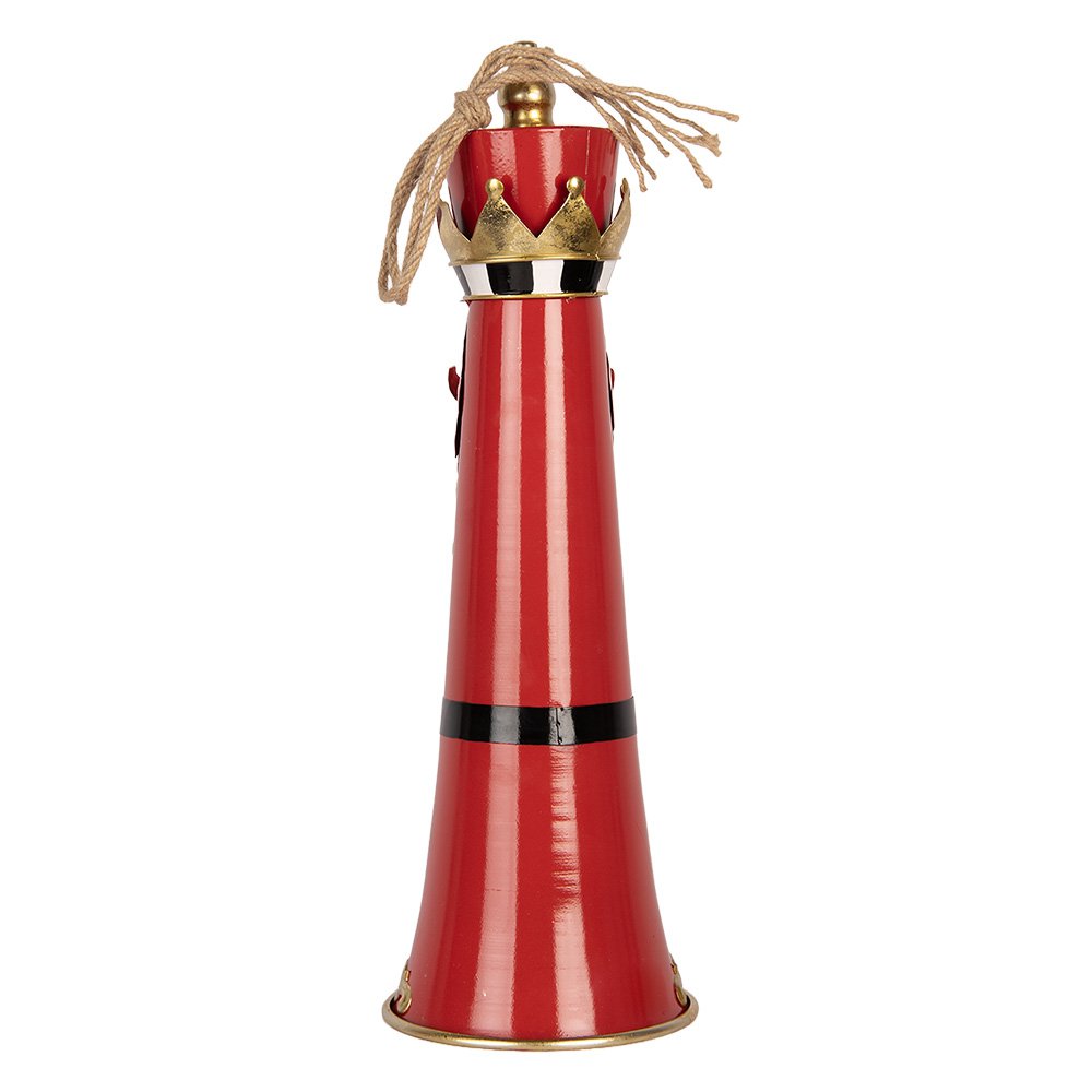 Kerstdecoratie Beeld Bel Ø 16x47 cm Rood Metaal