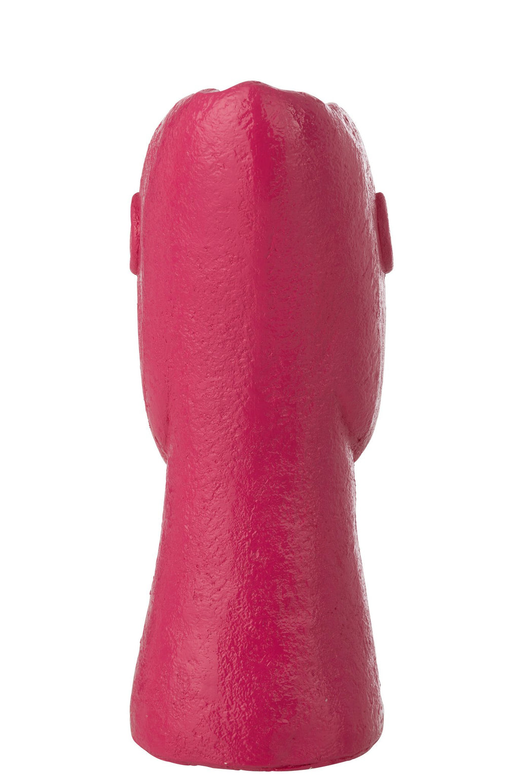 J-Line vaas Gezicht - cement - fuchsia