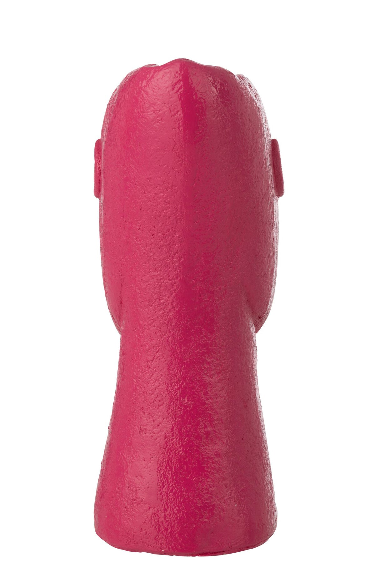 J-Line vaas Gezicht - cement - fuchsia
