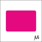 Blanco etiketten - 36x25mm - fluor pink- 1000 st