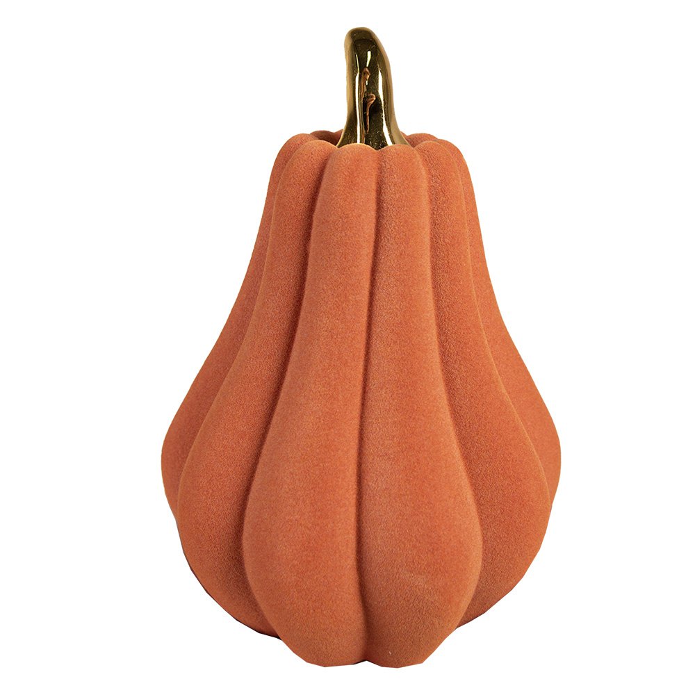 Decoratie Pompoen Ø 13x19 cm Oranje Keramiek