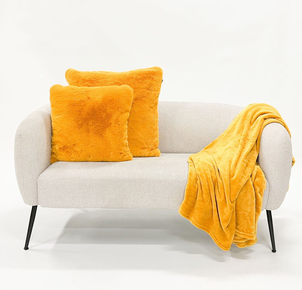 Nederlands decor Zaya - Cushion 45x45 cm gouden gloed - geel -ochre