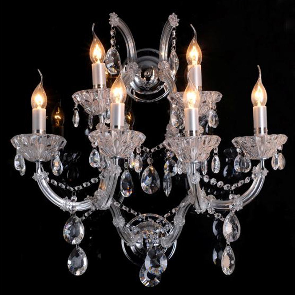 Kroonluchter Ø 65x40 cm Transparant IJzer Hanglamp