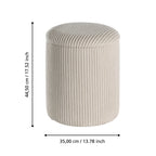 Hocker Vavatenina Crème 35x45 cm