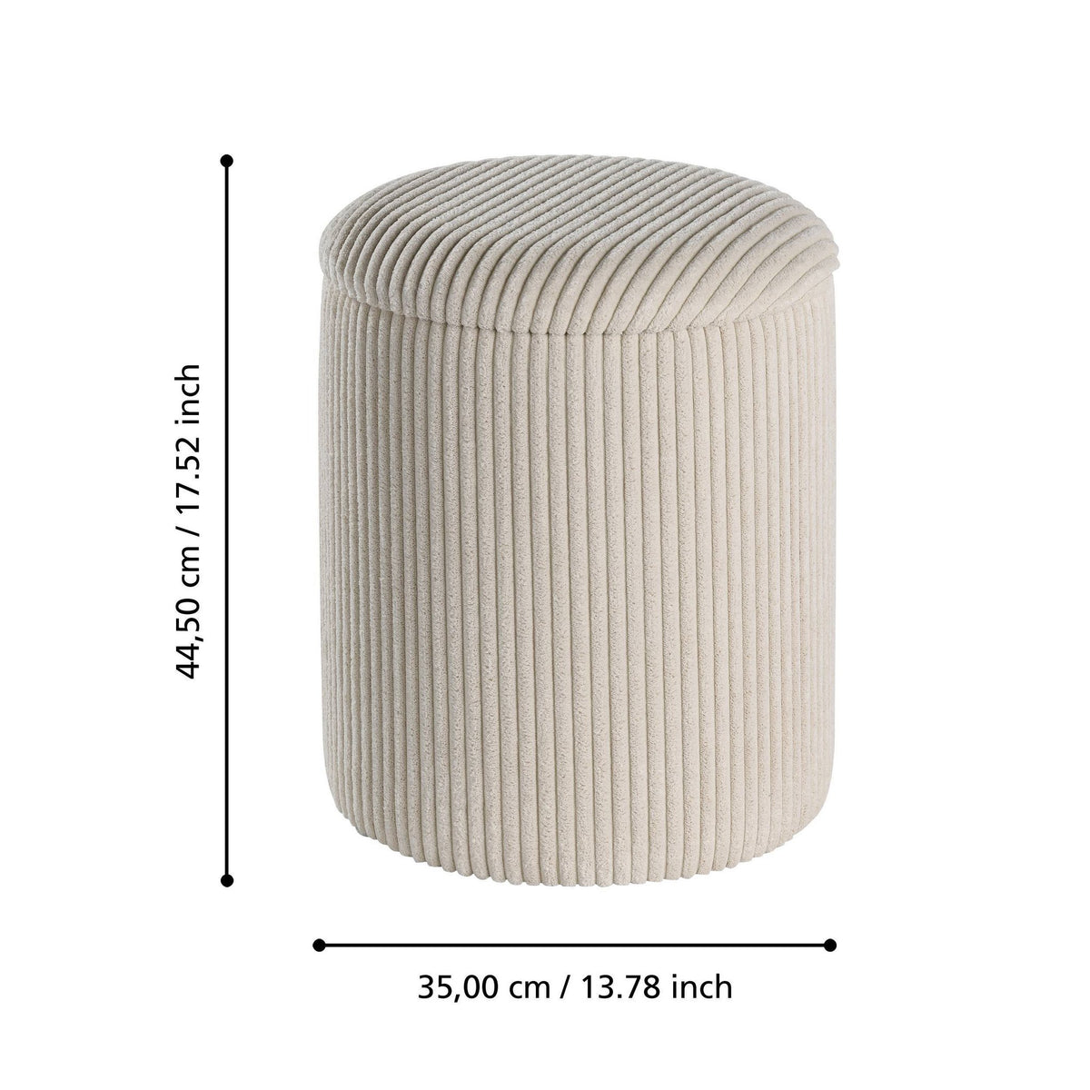 Hocker Vavatenina Crème 35x45 cm