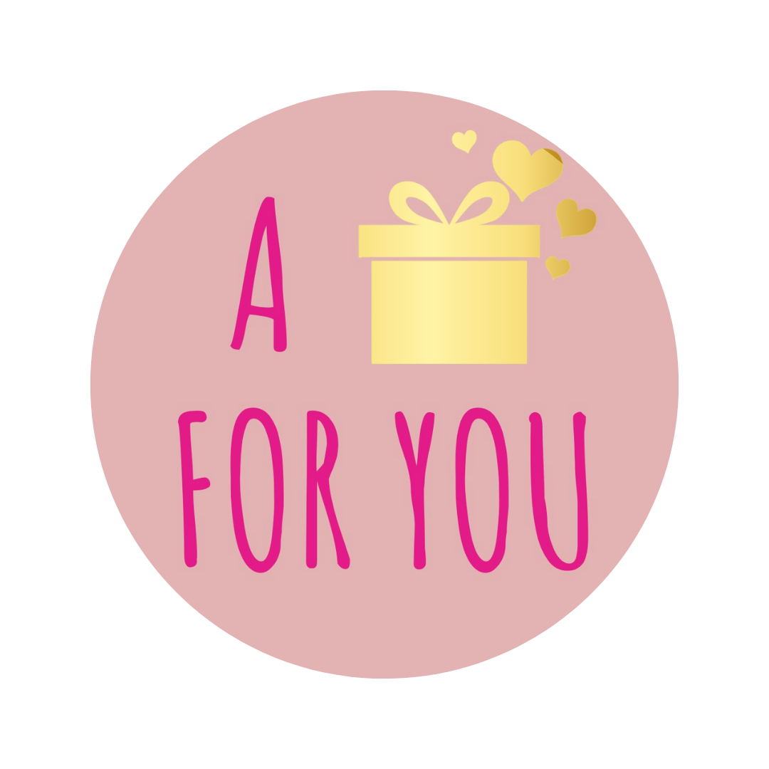 Etiketten – A gift for you – Poeder Roze – 250 Stuks
