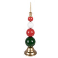 Kerstdecoratie Beeld Ø 12x48 cm Groen Metaal