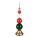 Kerstdecoratie Beeld Ø 12x48 cm Groen Metaal