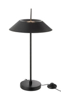 J-Line tafellamp - metaal - zwart - LED lichtjes