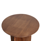 Bullnose bijzettafel mangohout - Ø50 cm