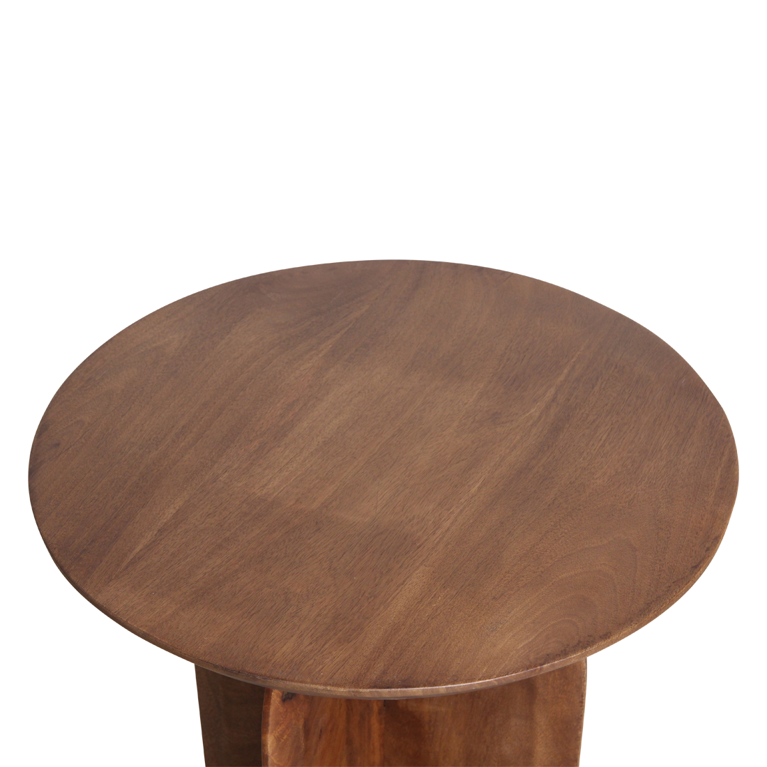 Bullnose bijzettafel mangohout - Ø50 cm