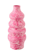 J-Line vaas - keramiek - roze/wit - L