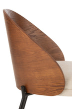 J-Line Stoel Lone Multiplex/Metaal Bruin/Beige