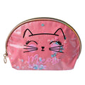 Toilettas Dames 22x8x14 cm Roze Polyester Kat Make-Up Tasje