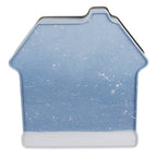 Bewaarblik 21x22x6 cm Blauw Metaal