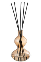 J-Line Geurstokjes Noordse Vetiver - Glas - Amber - Groot
