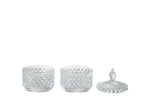 J-Line voorraadpot 2 Lagen - glas - transparant