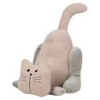 Deurstopper kat staart ecru 18x15x17 cm