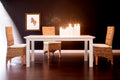 Tafel wit - mahoniehout - T759 - 3 maten