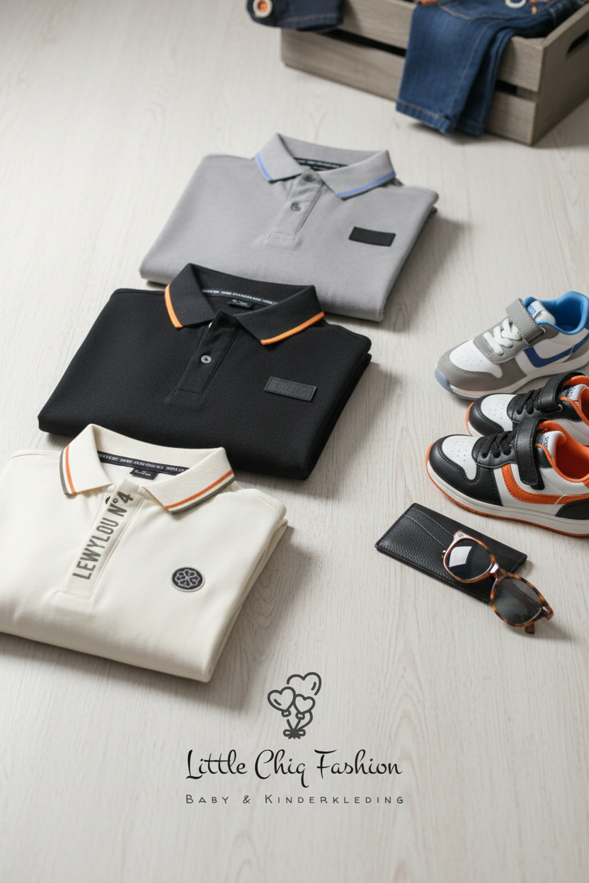 LewyLou NO4 Polo roomwit
