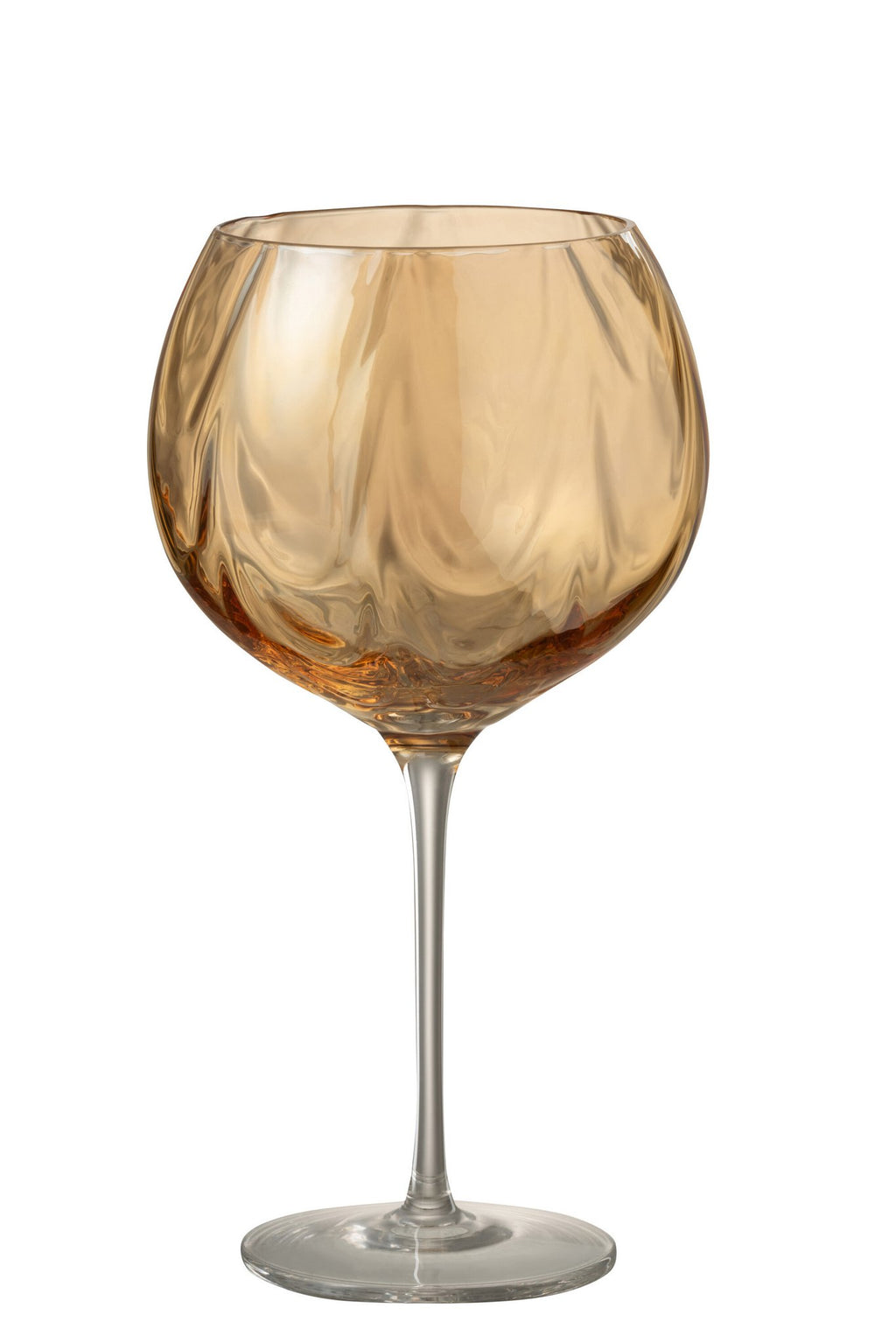 J-Line wijnglas Oneffen - glas - amber