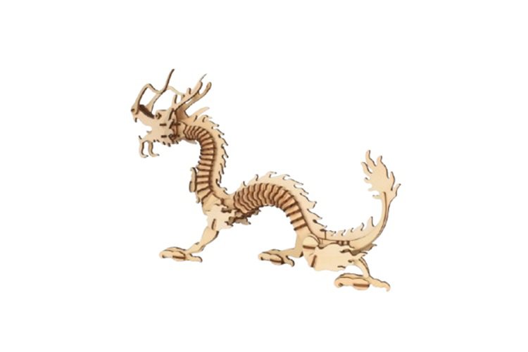 Houten draak bouwpakket DIY 3D Puzzel
